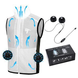 Summer Sunscreen Air Conditioned Clothes UV Proof Cooling Vest With Fan