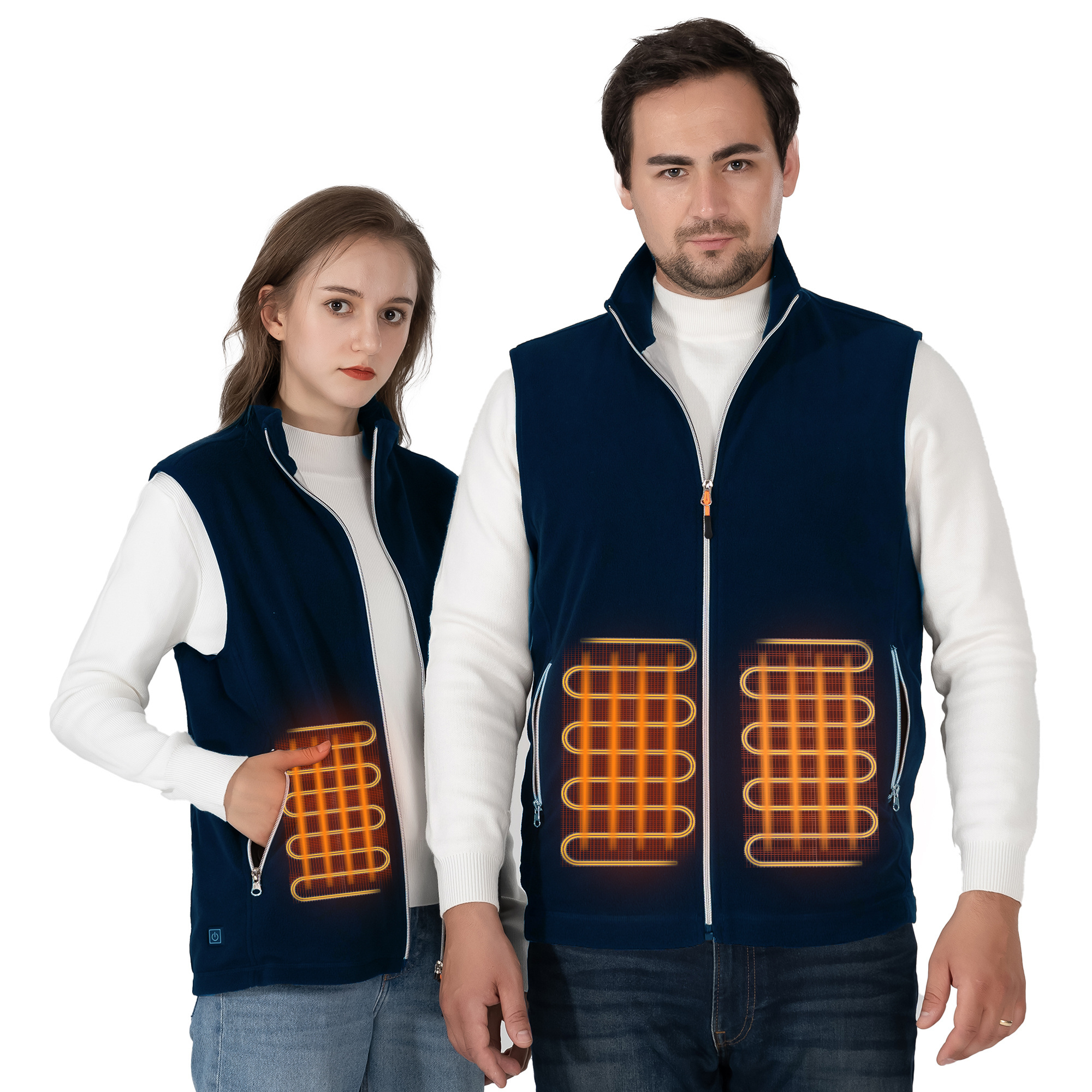 Heated Fleece Vest battery charged USB electrical heated hunting vest for men and women