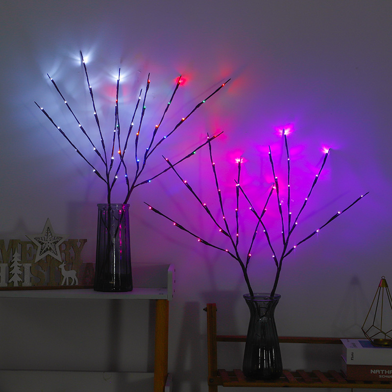 led branch flower light string simulation branch light bedroom decoration battery box festival tree light