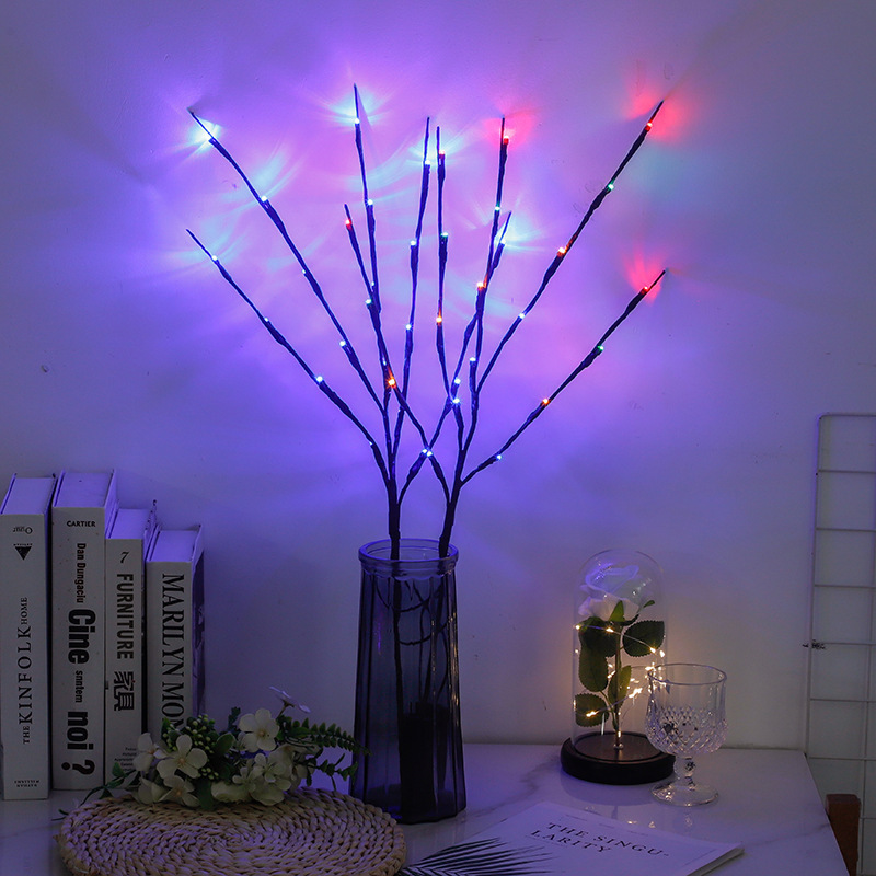 led branch flower light string simulation branch light bedroom decoration battery box festival tree light