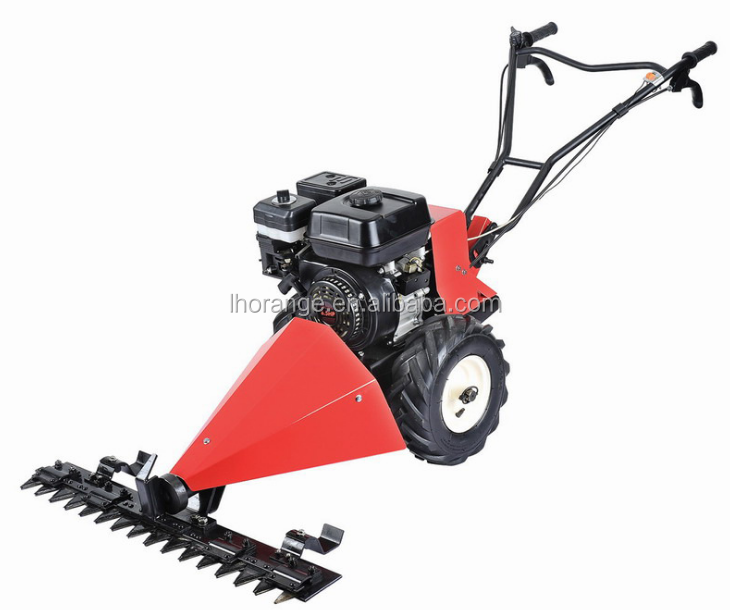 garden grass mowing walk behind sickle bar mower / diesel power scythe mower