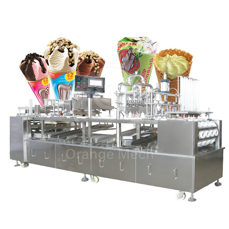 ORME Automatic Quick Pack Small Juice Liquid Paste Ice Cream Yogurt Cup Pneumatic Fill Seal Machine