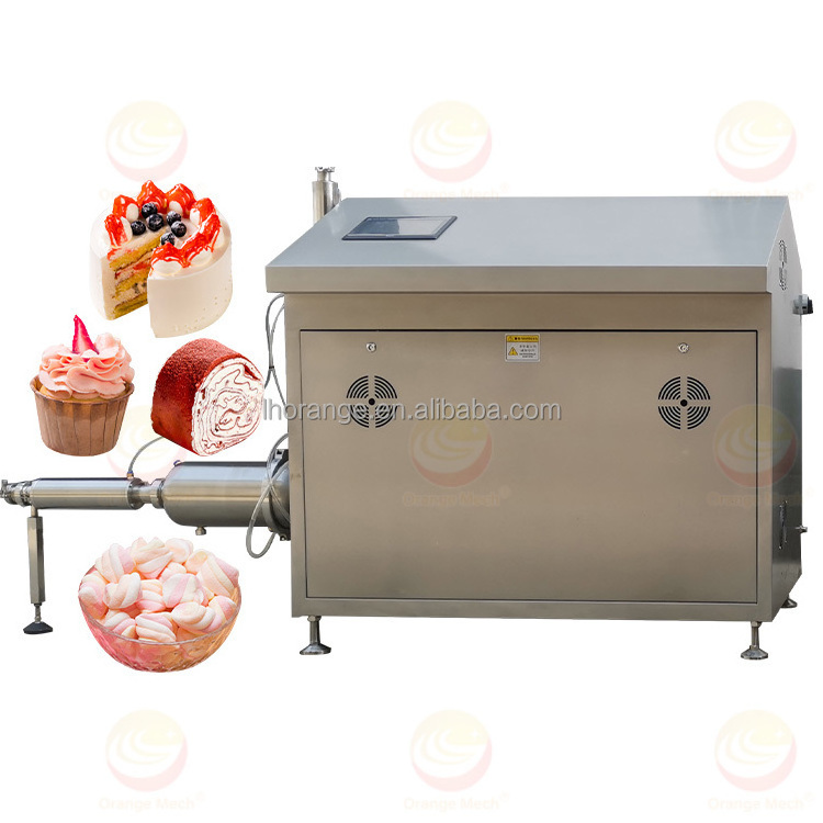 Whipping cake cream machine marshmallow continues aerating machine whipped cream dispensing machine