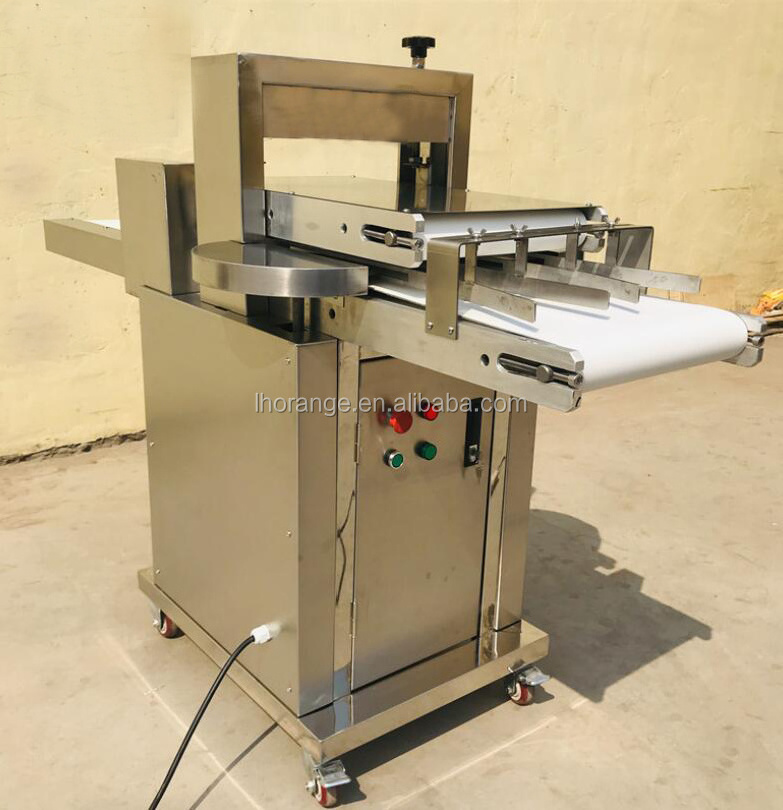 automatic hamburger bun slicer burger bread cutting slicing machine