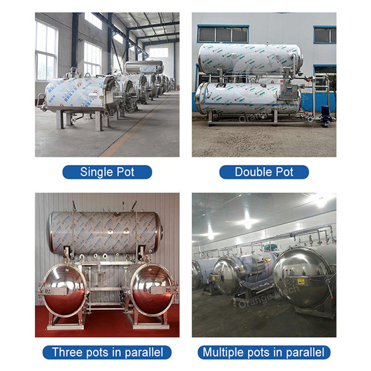 ORME High Quality Juice Retort Equipment Commercial Mini Pressure Canner Food Retort Sterilizer Machine