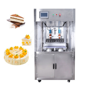 Ultrasonic Layer Cake Cutting Machine Mousse Tiramisu Fudge Brownies Loaf Cake Slicing Machine Automatic Cake Cutter Machine