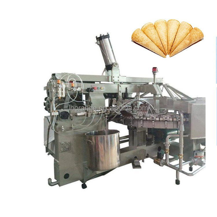 Semi Automatic Waffle Ice Cream Cone Wafer Biscuit Making Machine