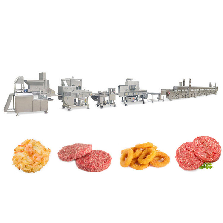 Best Quality Chicken Nugget Production Line Wholesale Automatic Chicken Patty Meat Pie Make Machine