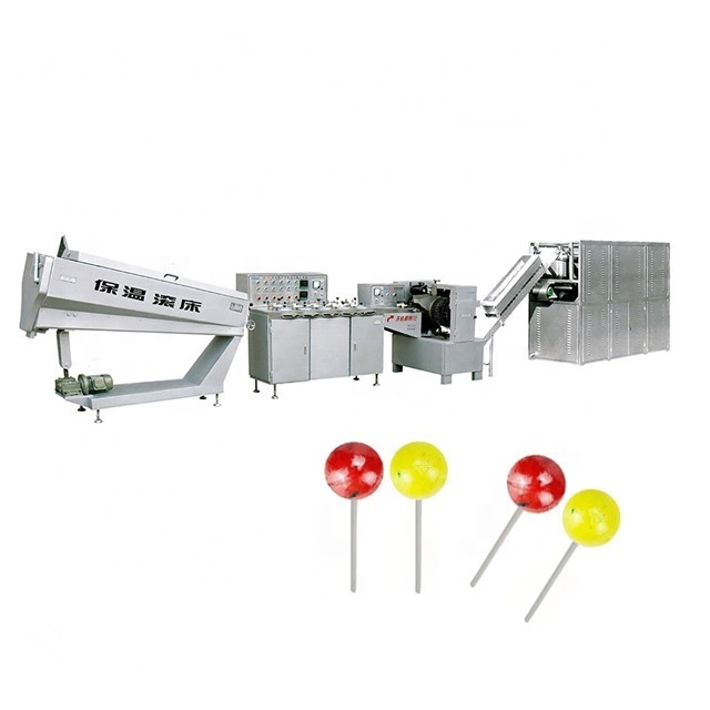 Automatic Flat Lollipop Lollies Candy Production Line small hard candy making machine