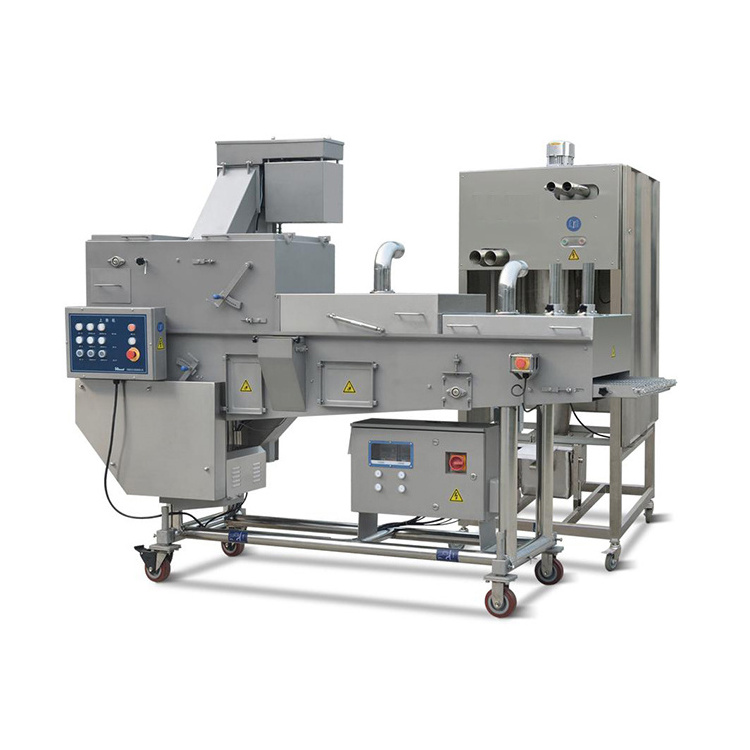 Automatic Potato Hamburger Jamaican Patty Make Machine Industrial Big Beef Chicken Nugget Production Line