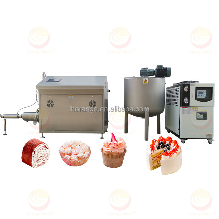 Whipping cake cream machine marshmallow continues aerating machine whipped cream dispensing machine