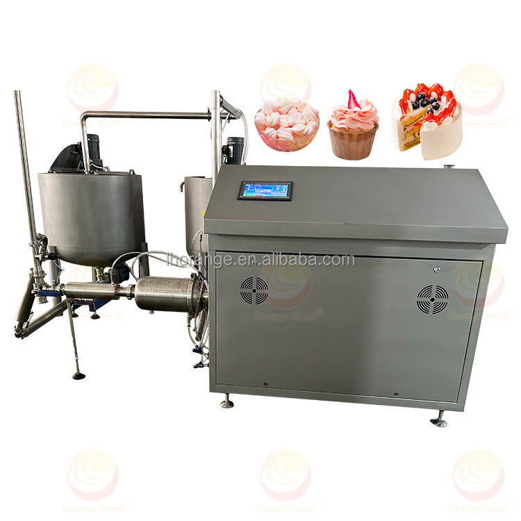 Whipping cake cream machine marshmallow continues aerating machine whipped cream dispensing machine