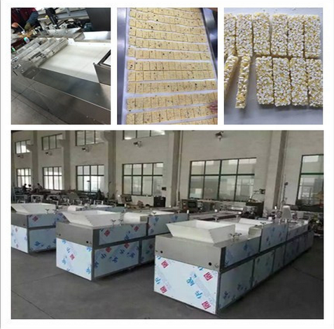 Industrial vegan cereal cutting machine / energy nut bar cutter / cereal protein energy bar production line