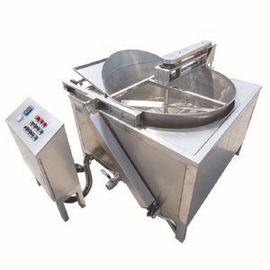 Automatic Discharging Batch Fryer Broasted Chicken Frying Machine