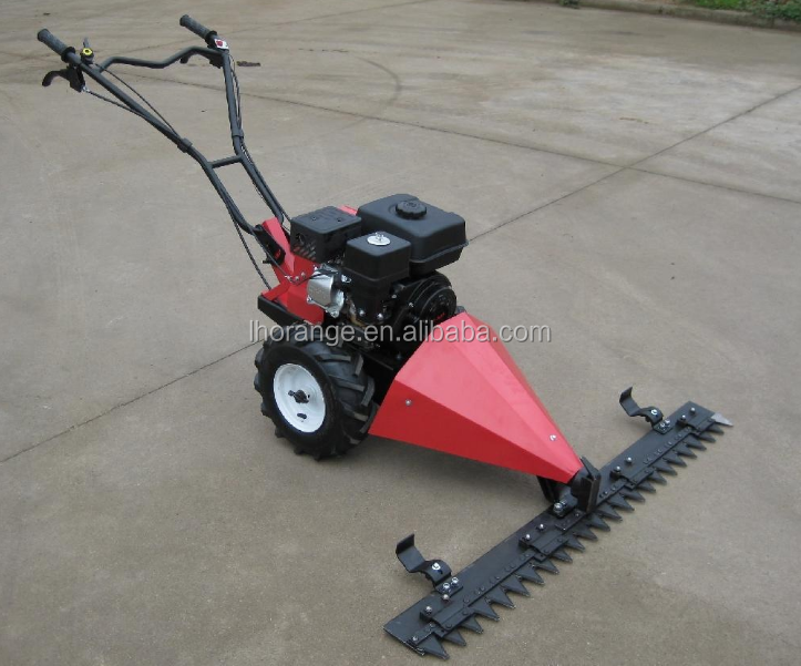 garden grass mowing walk behind sickle bar mower / diesel power scythe mower