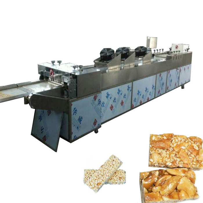 Industrial vegan cereal cutting machine / energy nut bar cutter / cereal protein energy bar production line