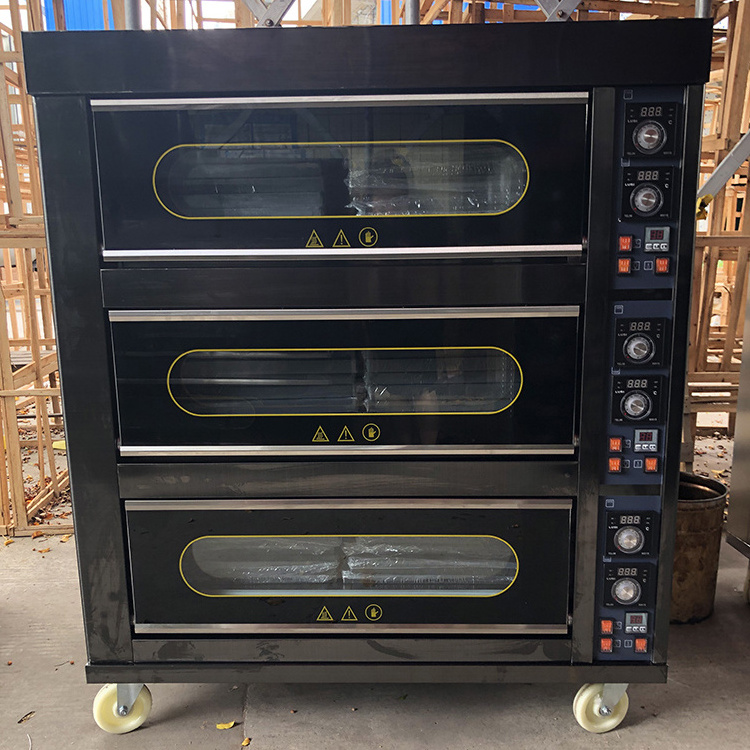 Bakery Electric Big 1 Deck 2 Tray 32 Tray 3 Deck 9 Tray Professional French Bread Bake Oven Price