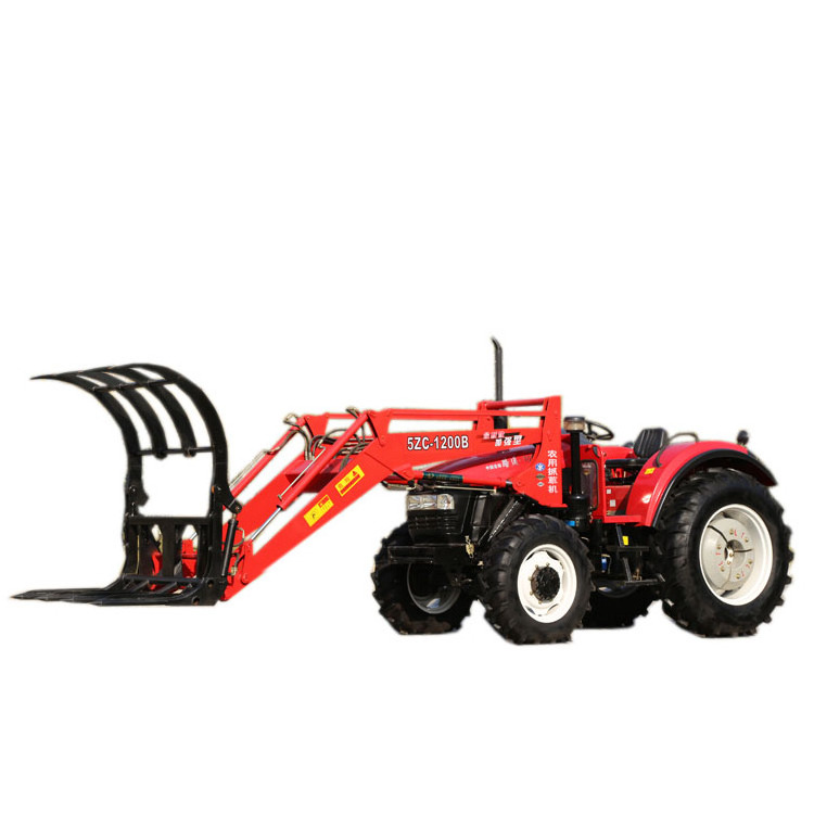 Small 4Wd 40Hp Tractor With Front End Loader And Backhoe