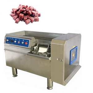 Meat Cuber Meat Dicer / Frozen Pork Cube Cutting Machine / Frozen Fish, Chicken, Beef Cube Dicng and Cutting Machine