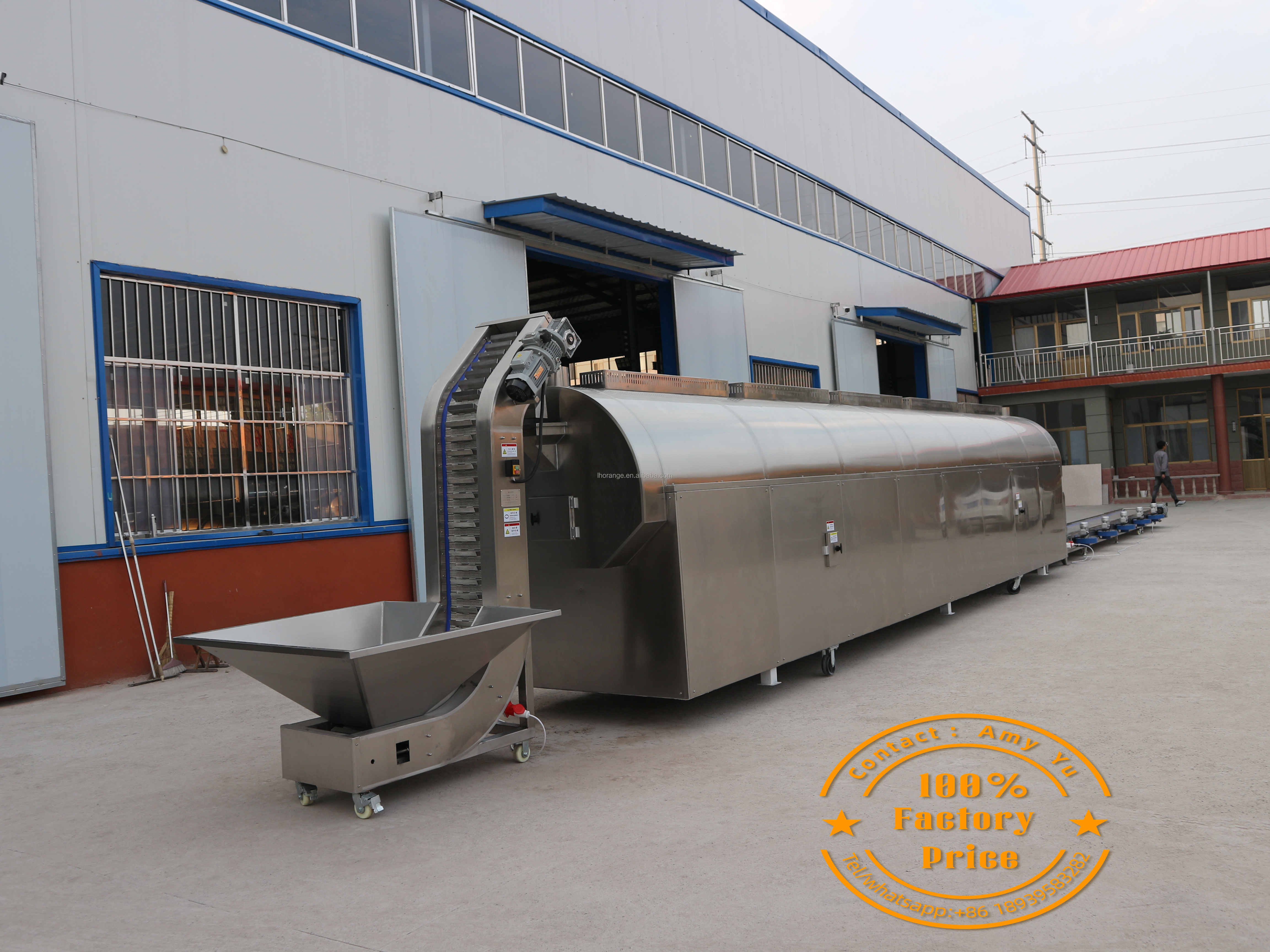 20-1000kg per batch grain and nuts roaster drum rotary roasting machine for Vegetable Seed/Soy/Sesame/ Peanut