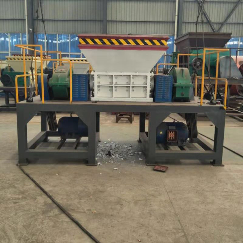 Used Plastie Recycling Prices Double Shaft Waste Tire Shredders for Sale Waste Plastic Crusher Manufacturing Plant Energy Saving