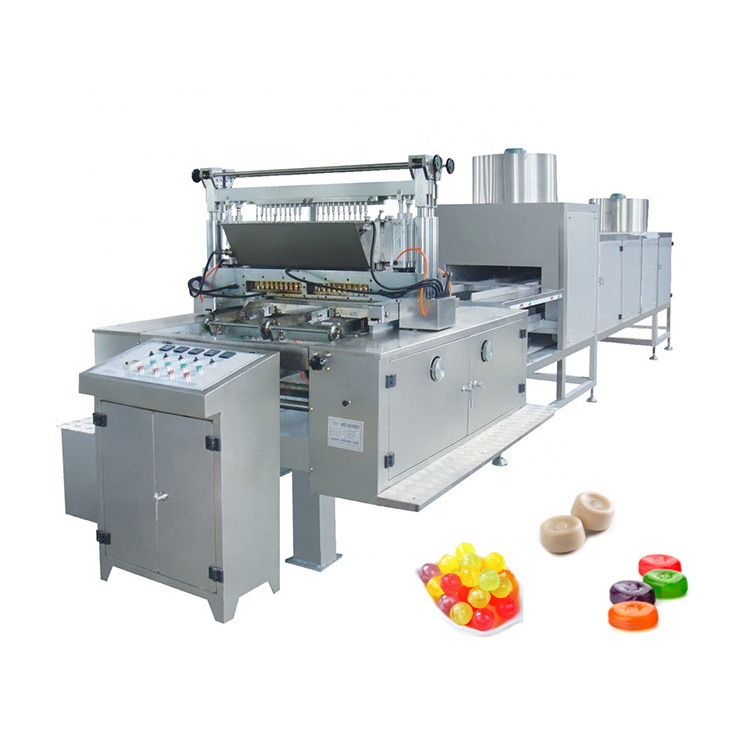 Industrial large scale sweet pastel licorice candy production line milk soft sugar jelly gummy hard candy making machine