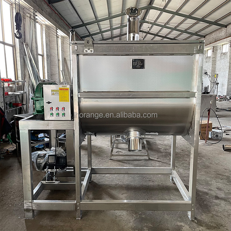 Farm Mushroom compost substrate mixer mixing Machine Dry Powder Mixing Machine Powder Ribbon Mixer