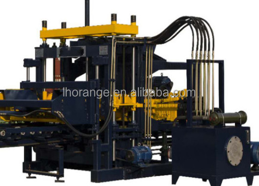 automatic hydraulic press brick machine diesel powered automatic clay interlocking brick block making machine