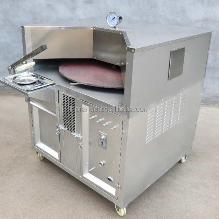 Stainless steel pita baking oven commercial high quality naan bake oven gas heating rotary chapati tortilla baking oven for sale