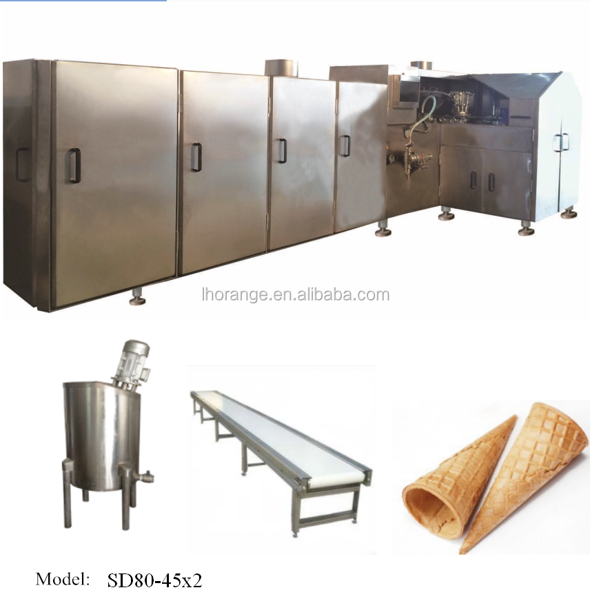 Commercial Full Automatic Rolled Sugar Cone Making Machine Ice Cream Cone Making Machine Price