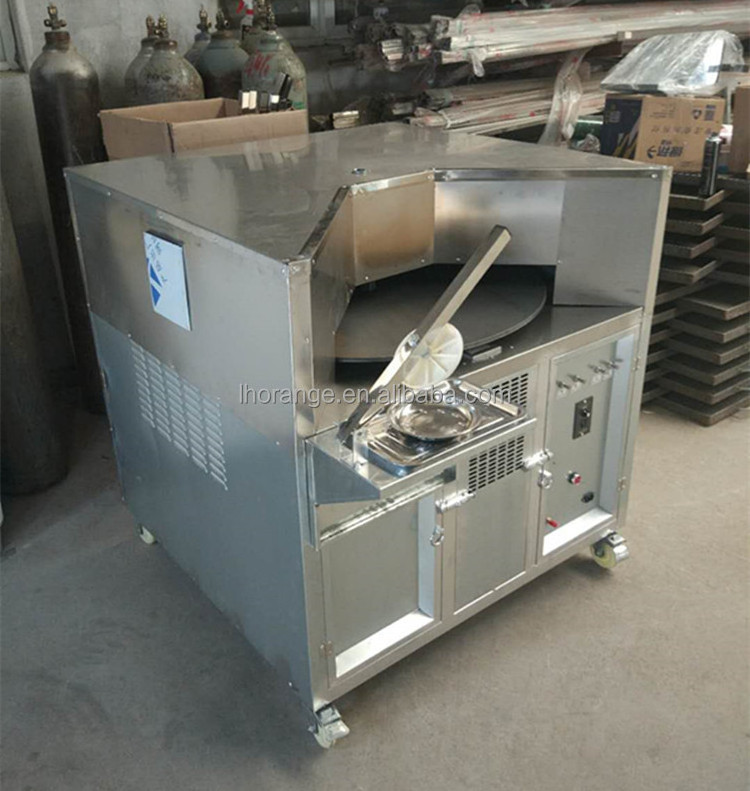 Stainless steel pita baking oven commercial high quality naan bake oven gas heating rotary chapati tortilla baking oven for sale