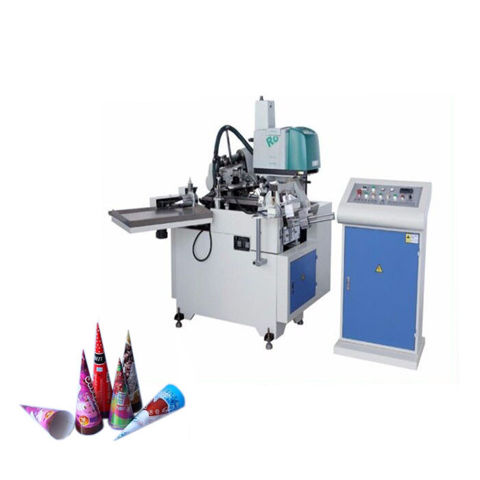 High Quality Automatic Ice Cream Cup Paper Cone Sleeve Wrapper Forming Machine