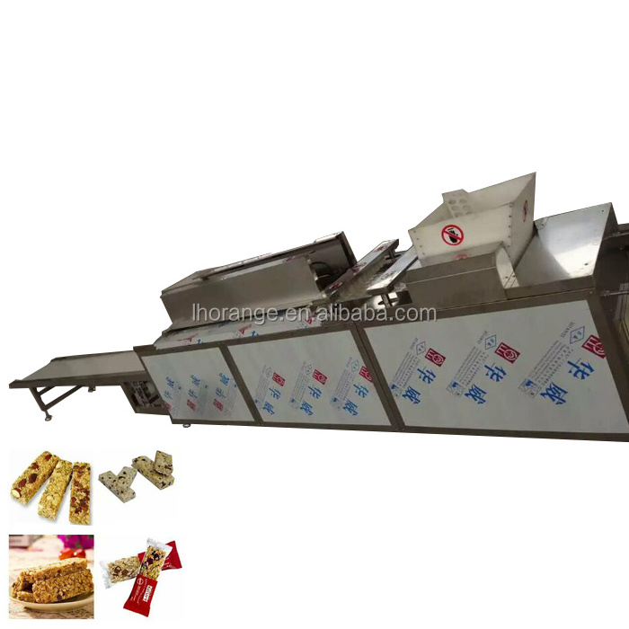 Automatic Sesame Snacks Bar Extruder Machine Cereal Brittle Production Line Protein Nut Candy Bar Making Machine