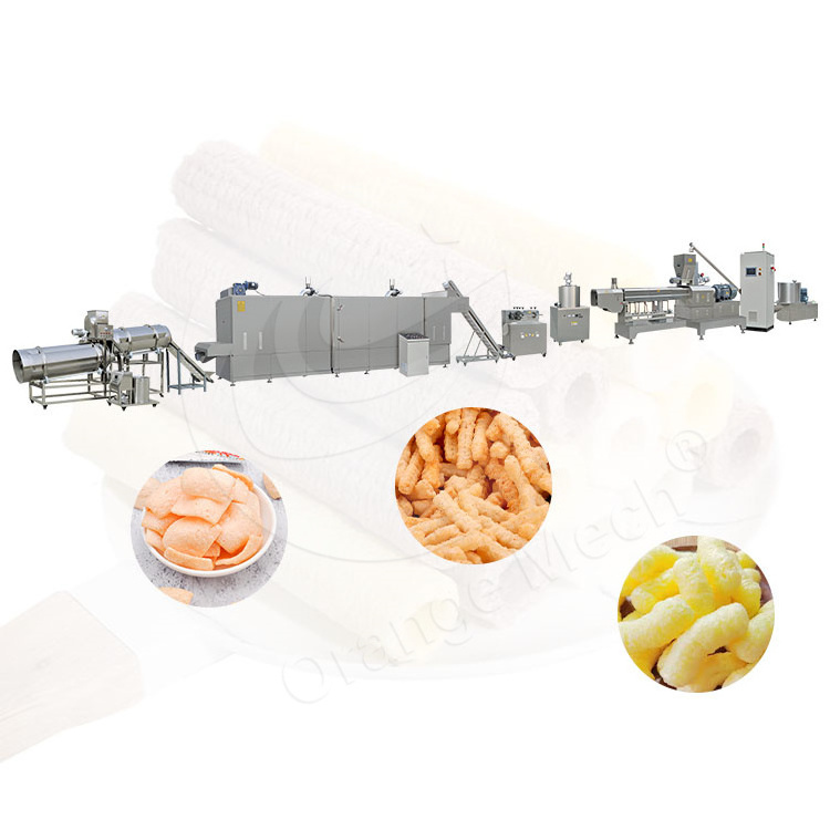 ORME Automatic Extrude Snack Make Machine Mini Puffed Rice Production Machine Puff Corn Chip Production Line