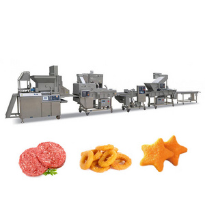 Best Quality Chicken Nugget Production Line Wholesale Automatic Chicken Patty Meat Pie Make Machine