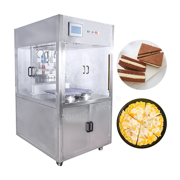 Ultrasonic Layer Cake Cutting Machine Mousse Tiramisu Fudge Brownies Loaf Cake Slicing Machine Automatic Cake Cutter Machine