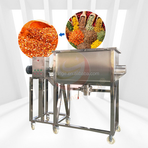 Industrial mobile food mixer powder flour spice concrete mixer  stand horizontal ribbon mixer machines