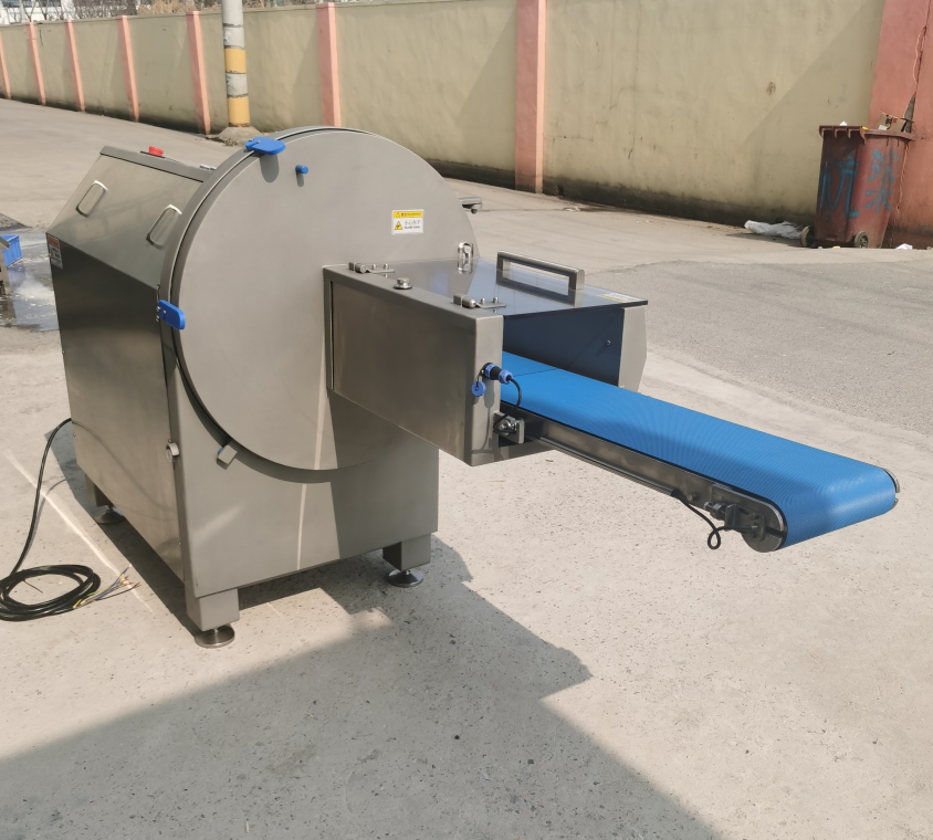 Automatic Cooked Meat Slicer Commercial Meat Slicing Machine 304 Stainless Steel Meat Cutting Machine for Beef Chicken Sausage