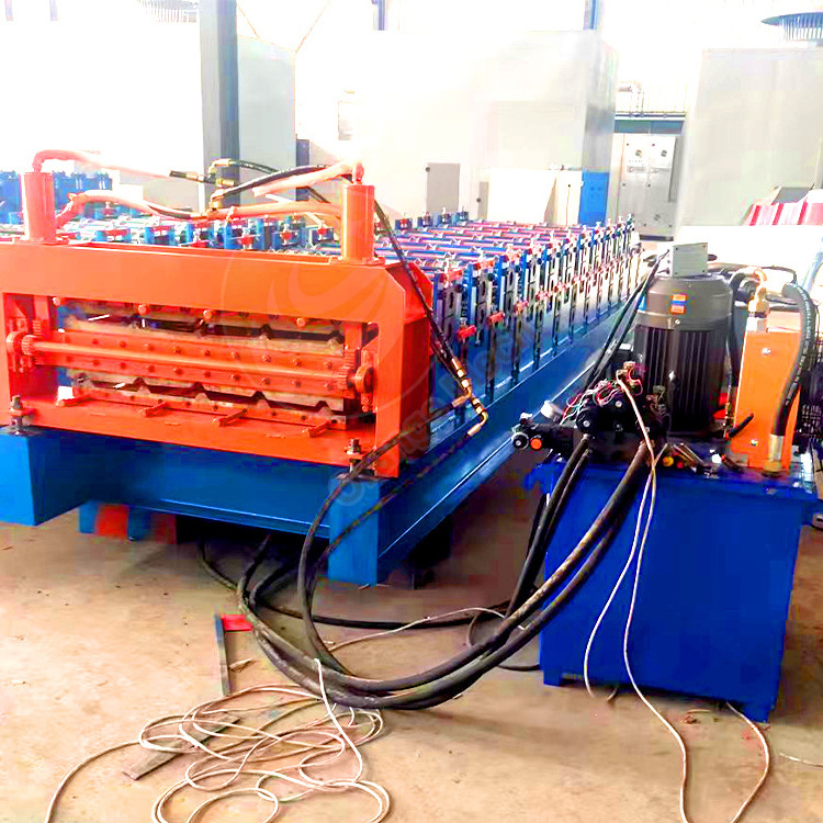 Roof Panel Roll Former Metal Sheet Cutting Bending Machine Manufacture Double Layer Roll Forming Machine