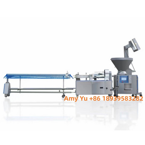 Commercial meat processing machinery Electric meat grinder sausage filler making stuffer and clipper machine