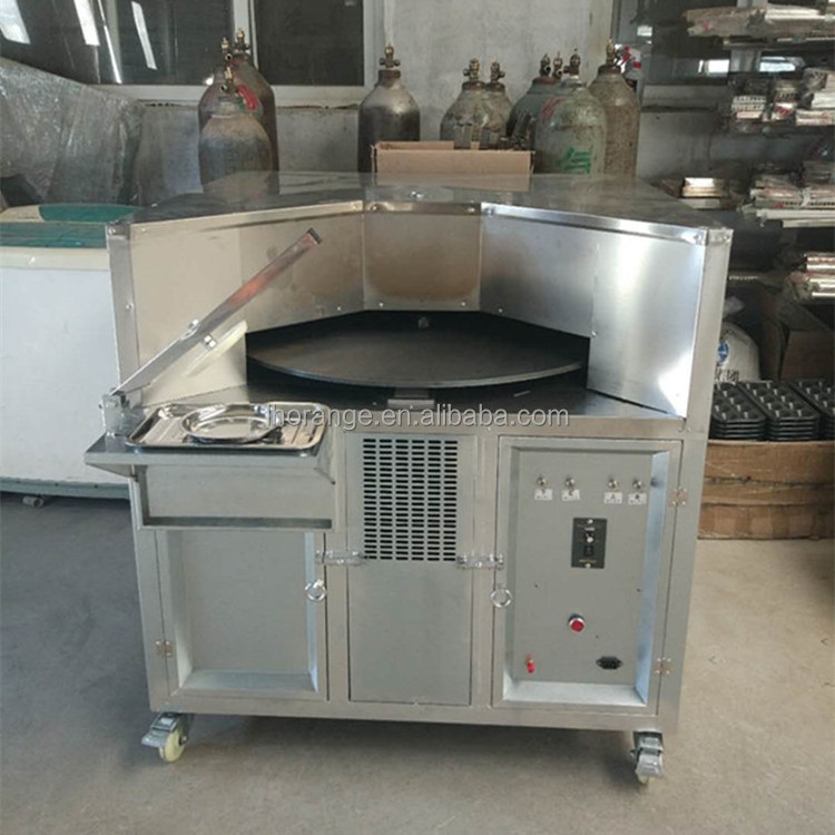 Stainless steel pita baking oven commercial high quality naan bake oven gas heating rotary chapati tortilla baking oven for sale