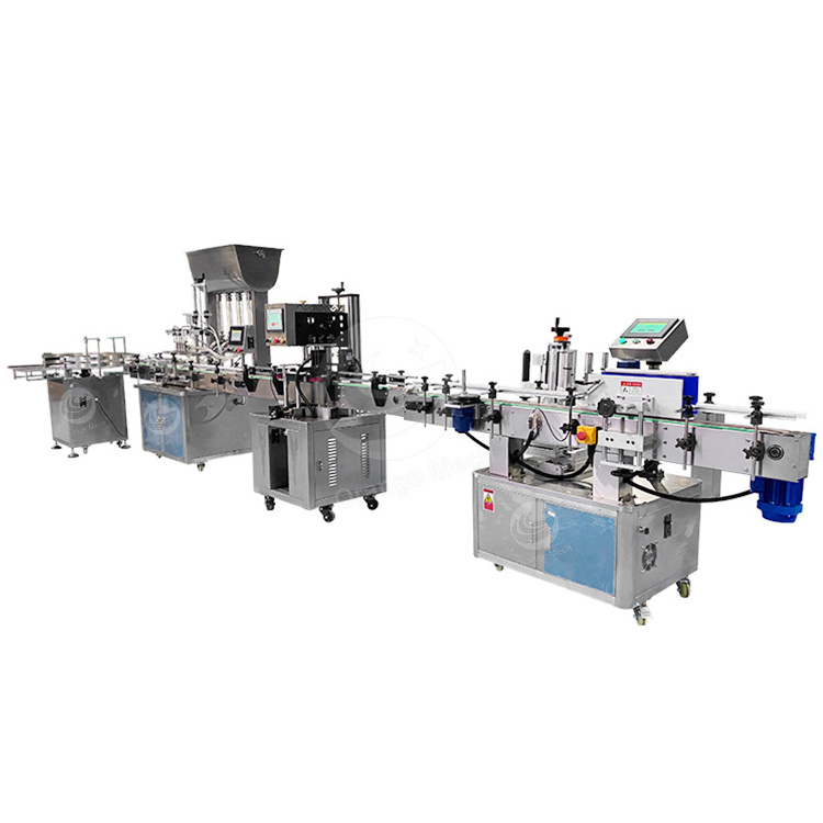 4 / 6 / 8  heads automatic liquid filling machine /filling packing machine/bottle filling capping machine Production line