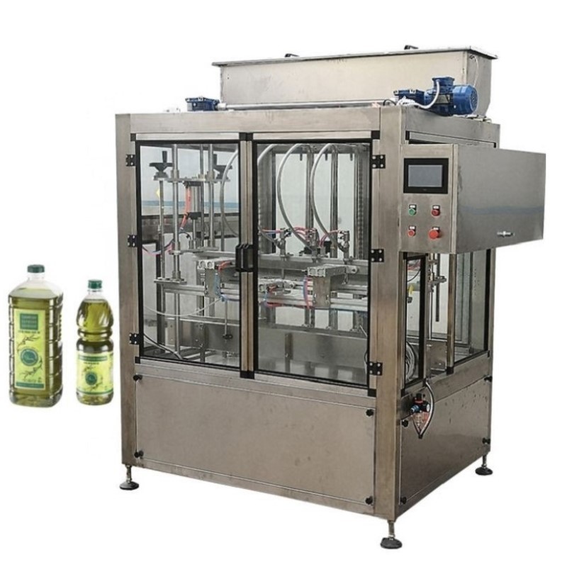 Fully automatic single head rotary olive fish coconut essential cooking food edible liquid oil bottle cartridge filling machine