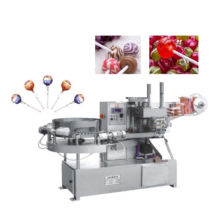 Automatic Flat Lollipop Lollies Candy Production Line small hard candy making machine