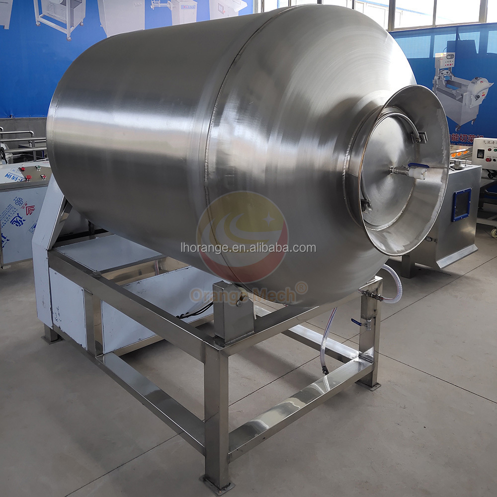 Stainless steel meat chicken tumbler marinade vacuum tumbling marinating machine