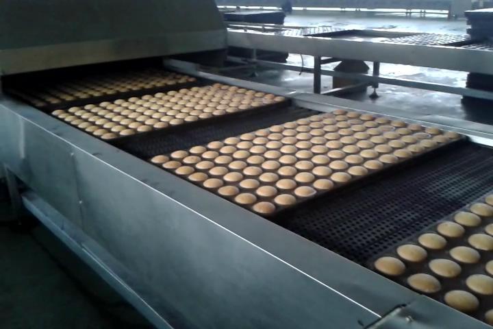 Natural gas baking machine line tunnel bread oven / gas burner biscuit tunnel oven for bread cupcake muffin cookies