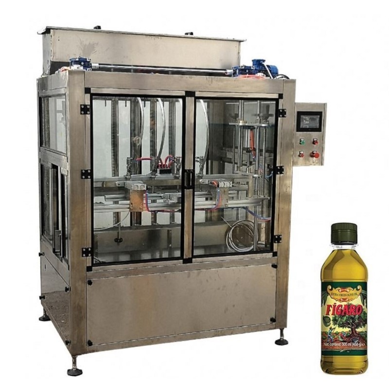 Fully automatic single head rotary olive fish coconut essential cooking food edible liquid oil bottle cartridge filling machine