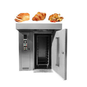 Commercial Cheap Price Single Trolley Convention Mini Pizza Bread Diesel Rotary Bakery Oven 32 Rack