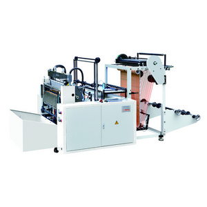 Factory price automatic plastic bag production line hot sealing hot cutting bag making machine for  T-shirt bag