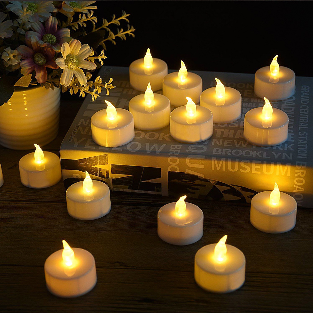 Wholesale Led Tea Candle Light Christmas Battery Operated Electric Flameless Realistic Bright Plastic Mini Candles Led Tea Light